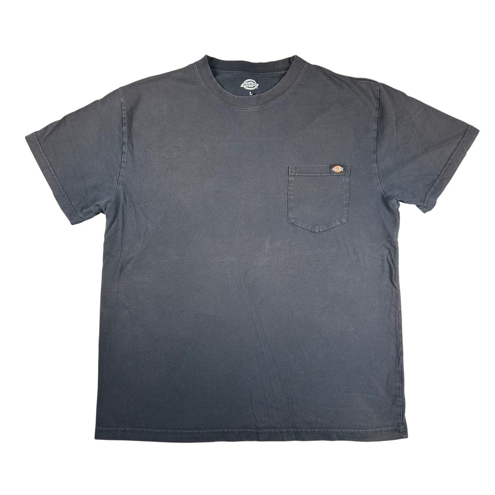 Dickies Mens Large Black Short Sleeve Pocket T-Shirt Cotton Workwear Tee L‎